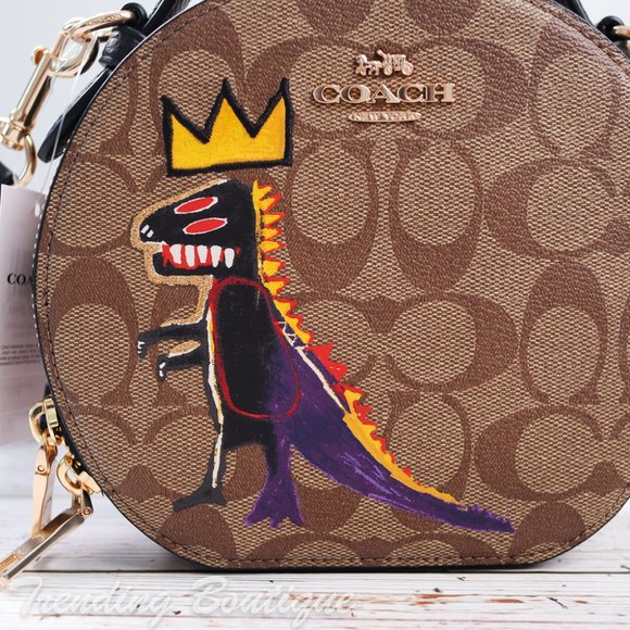 NWT Coach X Jean-Michel Basquiat C5658 Canteen Crossbody In Signature Canvas - Picture 10 of 12